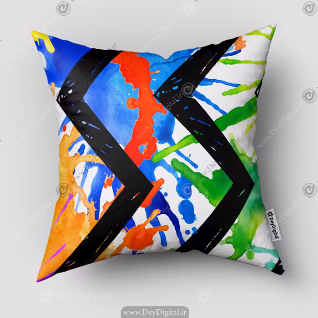 کوسن رنگی انتزاعی SM-14502