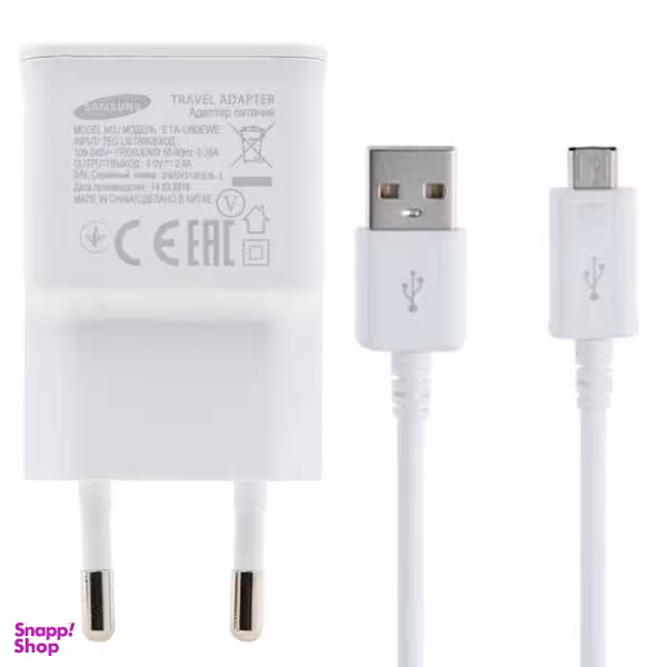 شارژر مدل U90 به همراه کابل تبدیل Micro USB غیر اصل