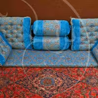 سرویس شاه نشین هفت تیکه ترمه طرح سلطنتی تحویل در باربری مقصد (پس کرایه)