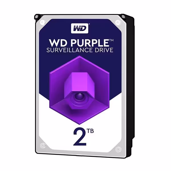 هارد دیسک اینترنال وسترن دیجیتال مدل Purple ظرفیت 2 ترابایت با گارانتی شرکتی