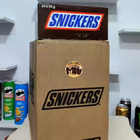 شکلات اسنیکرز کارتن12بسته24عددی اصل هلند ارسال رایگان سراسر کشور شکلات اسنیکرز عمده