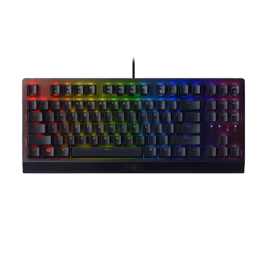 مشخصات قیمت و خرید کيبورد گیمینگ ريزر BlackWidow V3 tenkeyless yellow switch