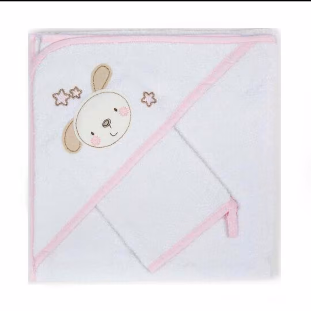 حوله نوزاد 2 تکه طرح خرگوش (babe)