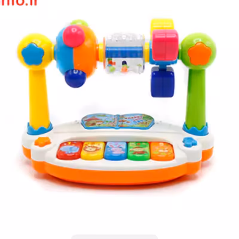 ارگ و جغجغه موزیکال با  قابلیت پخش موزیک ملایم برای کودکان خردسال