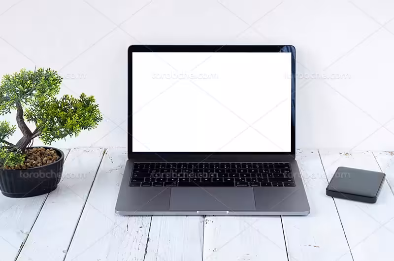 موکاپ لپتاپ | گرافیک با طعم تربچه