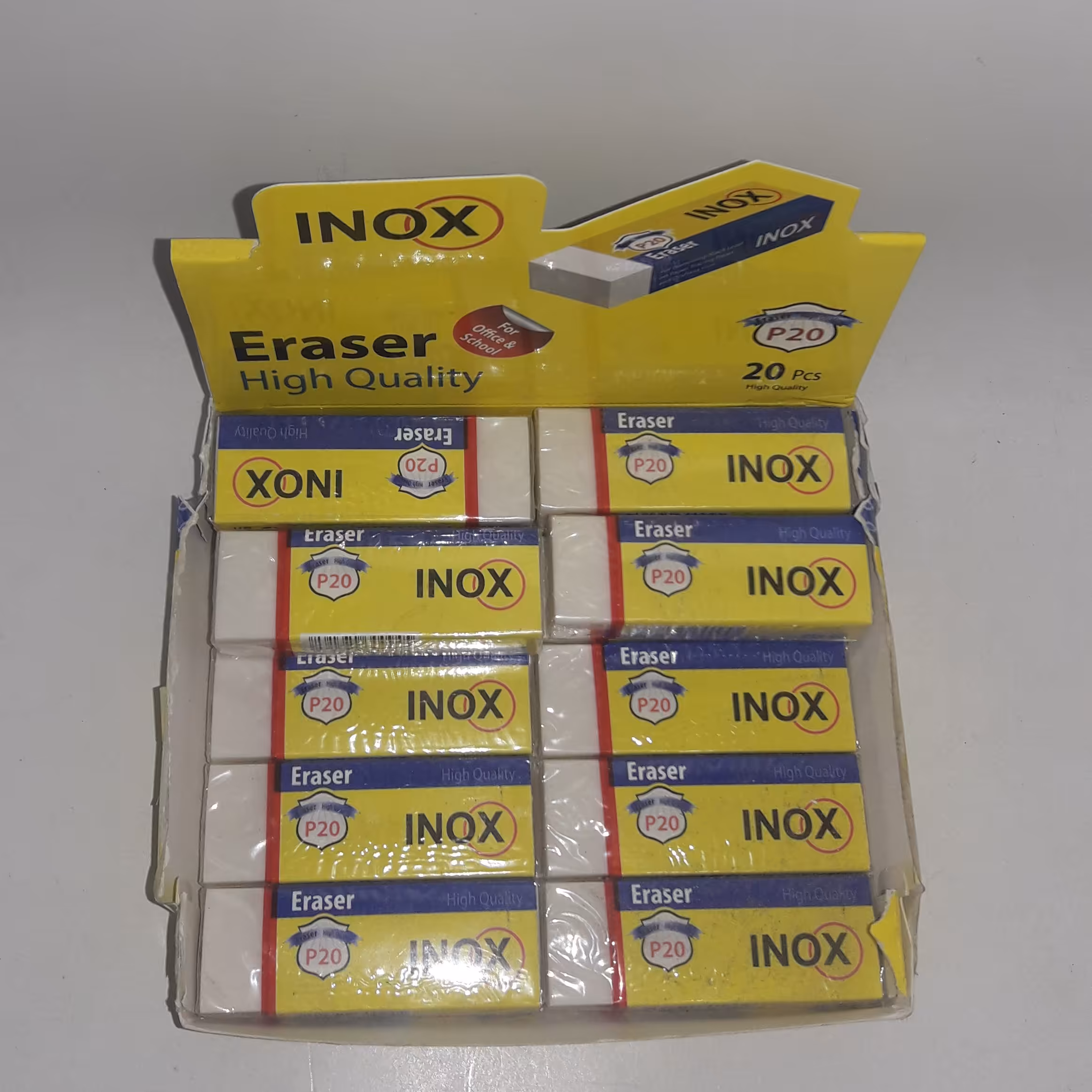 پاک کن سفید سایز بزرگ اینوکس 