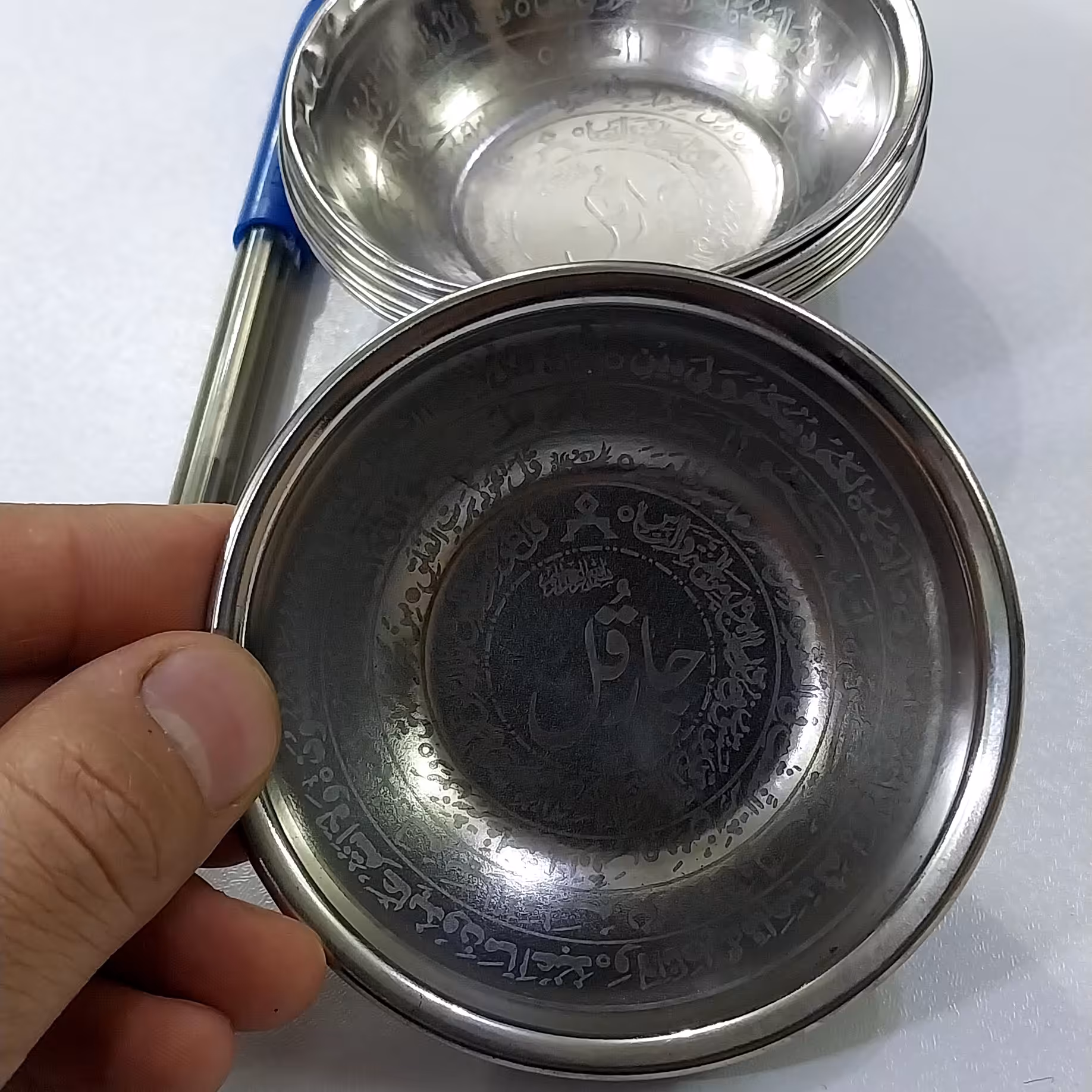 کاسه آب استیل چار قل کوچک