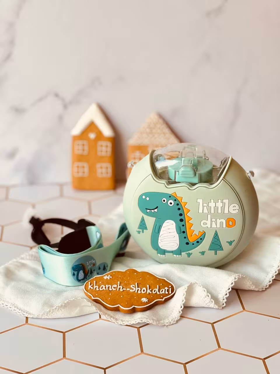 قمقمه گرد کاور سیلیکون حیوانات