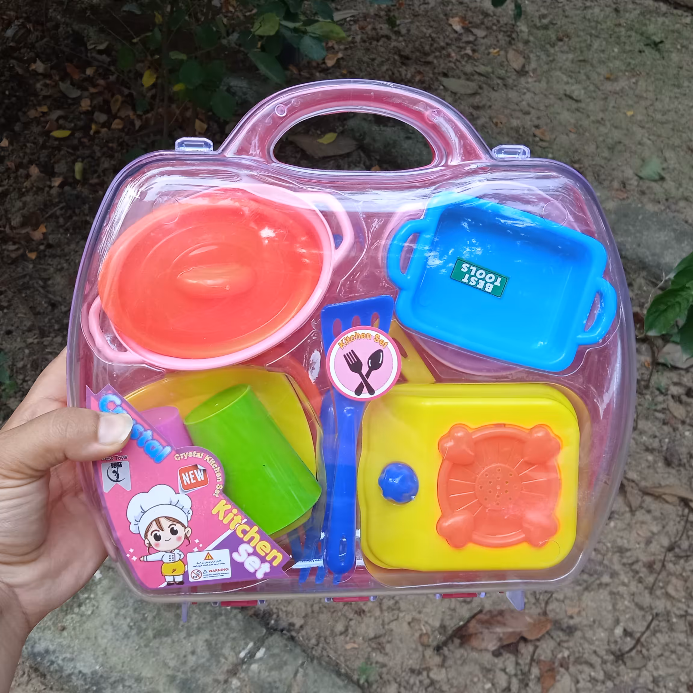 اسباب بازی ست ظروف آشپزخانه کیفی کریستال باکیفیت