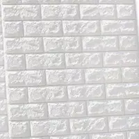 دیوار پوش فومی هر بسته 10 عدد ورق 70در77 ضد آب و پشت چسبدار محصول ورداتی