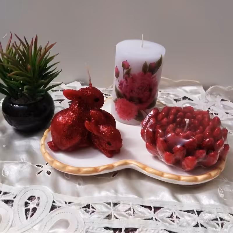 پک شمع مناسب سفره هفت سین و دکوری و کادویی بسیار زیبا و در رنگهای مختلف