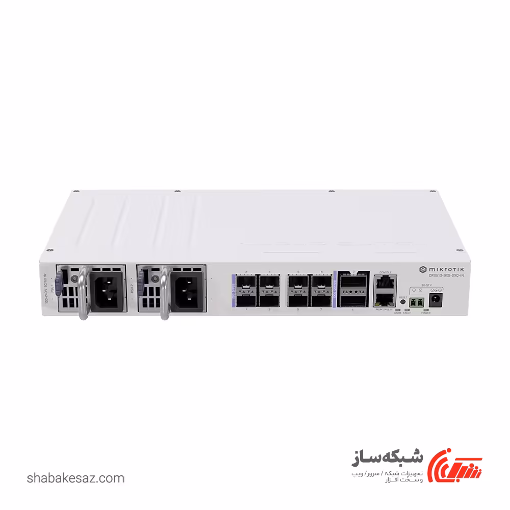 قیمت و خرید سوئیچ 25Gbps میکروتیک Mikrotik CRS510-8XS-2XQ-IN - شبکه ساز