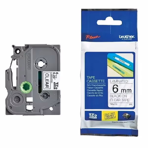 برچسب پرینتر لیبل زن برادر مدل TZe-111