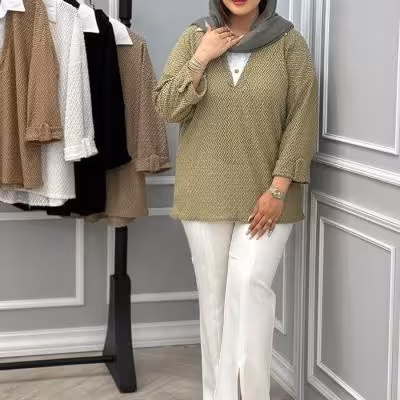 شومیز بیسکوئیتی دو تیکه