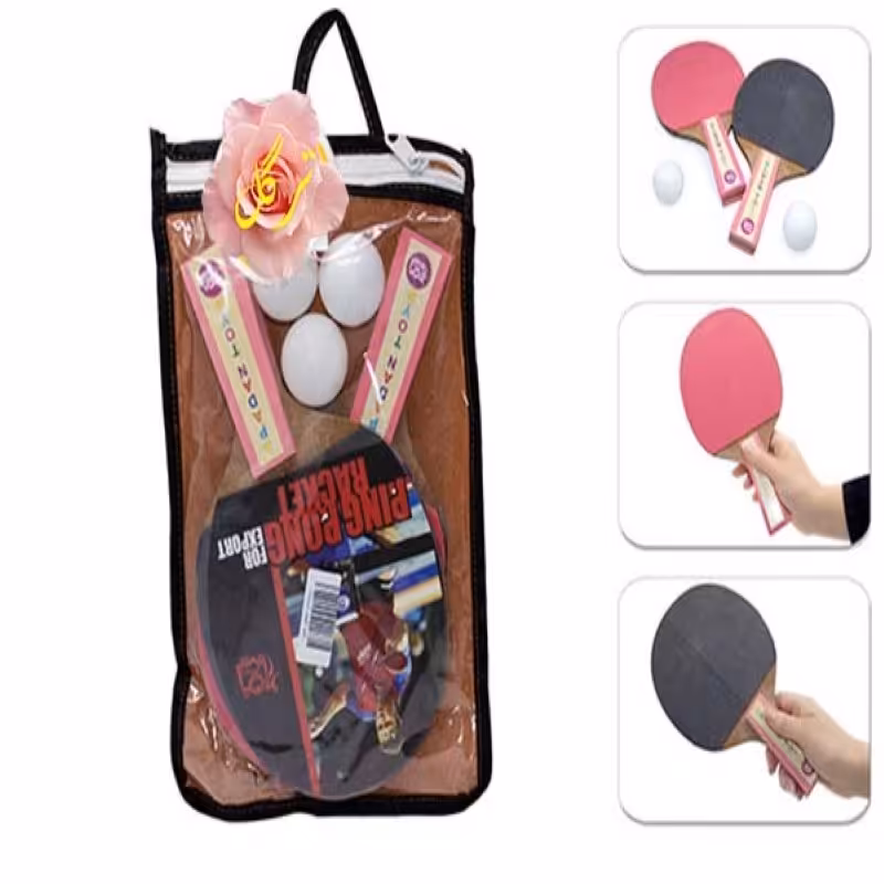 راکت پینگ پنگ دارای  بسته بندی کیفی
