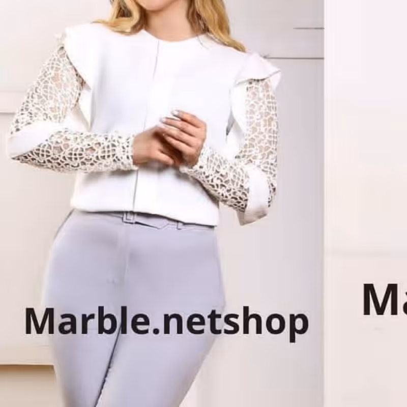 شومیز. جنس عالی کرپ الیزا. بسیار خوشدوخت تک رنگ سفید موجود است