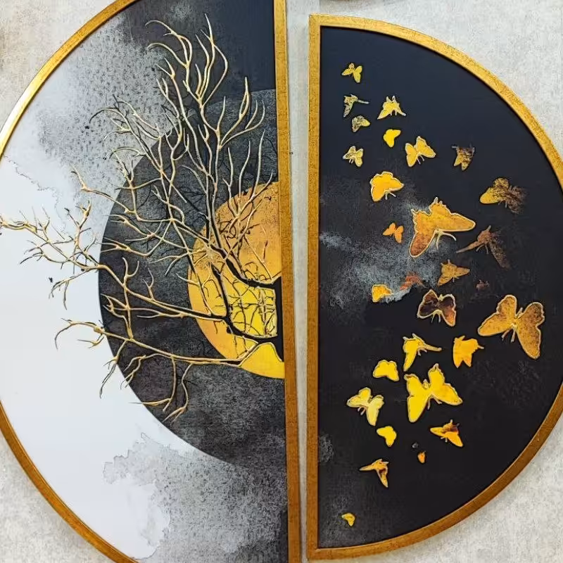 تابلو نیم دایره 