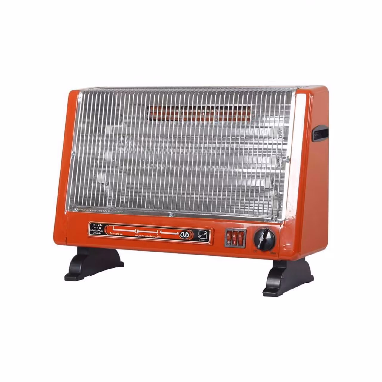 بخاری برقی المنت شیشه ای مه پویا مدل H-3000