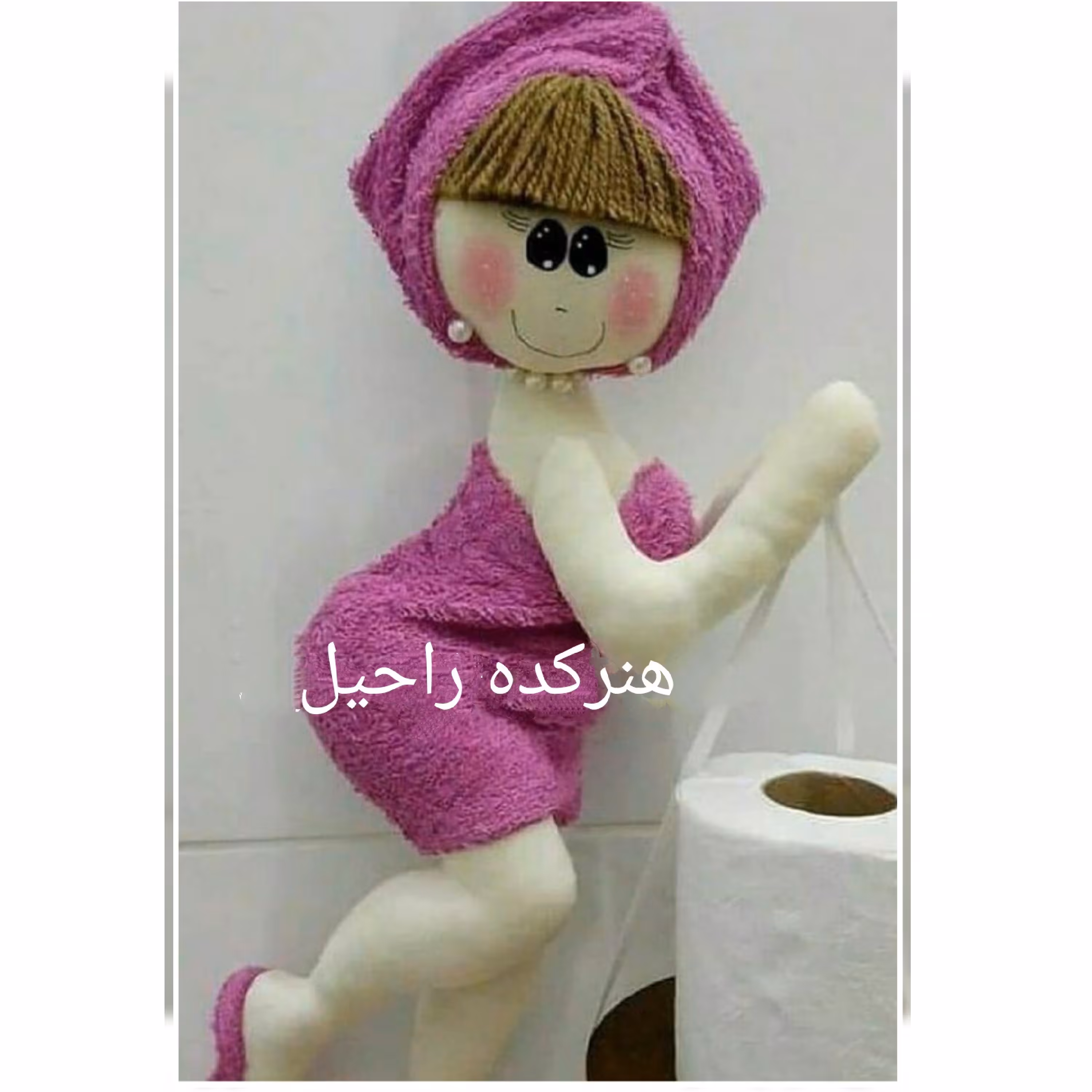 جا دستمال کاغذی  عروسکی 