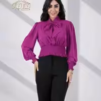 شومیز شیک کمر چین الیزه 6141