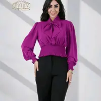 شومیز شیک کمر چین الیزه 6141