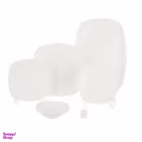 سرویس 27 پارچه چینی زرین ایران سری کواترو مدل White درجه عالی 6 نفره