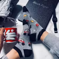 جوراب میکی موس تا به تا مچی نخ پنبه فری سایز