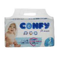 پوشک بچه کانفی Confy سایز 3 بسته 38 عددی