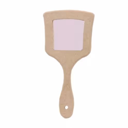 ایینه دستی چوبی مربع 12/3