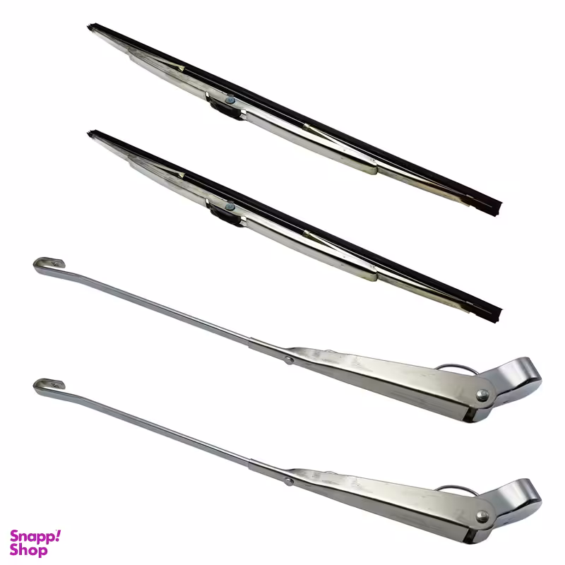 تیغه و بازویی برف پاک کن خودرو مدل استیل کد DOUL-SARKAJ مناسب برای پیکان بسته 4 عددی