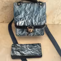 ست چرم طبیعی دست دوز