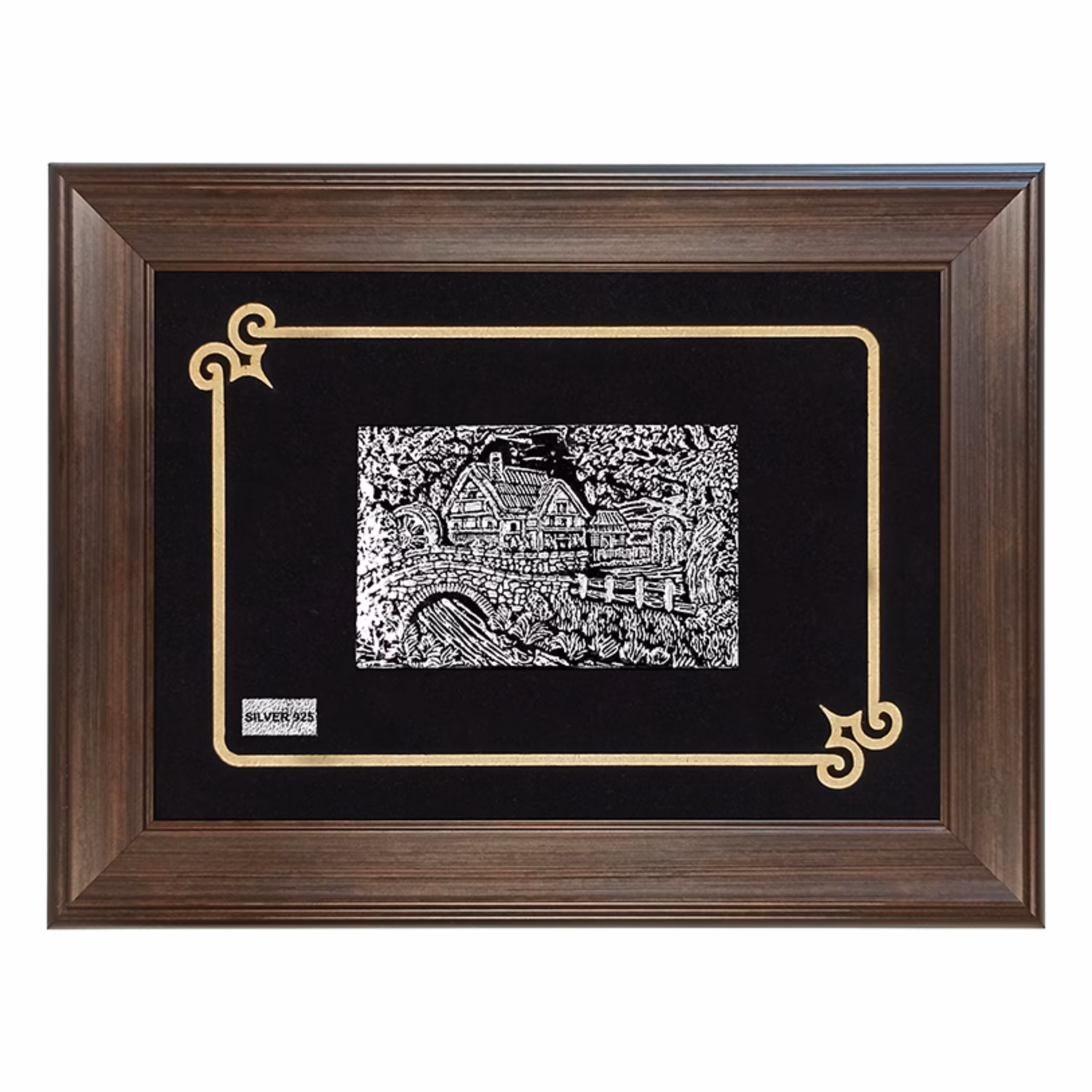 تابلو نقره حجمی کلبه مدل H3