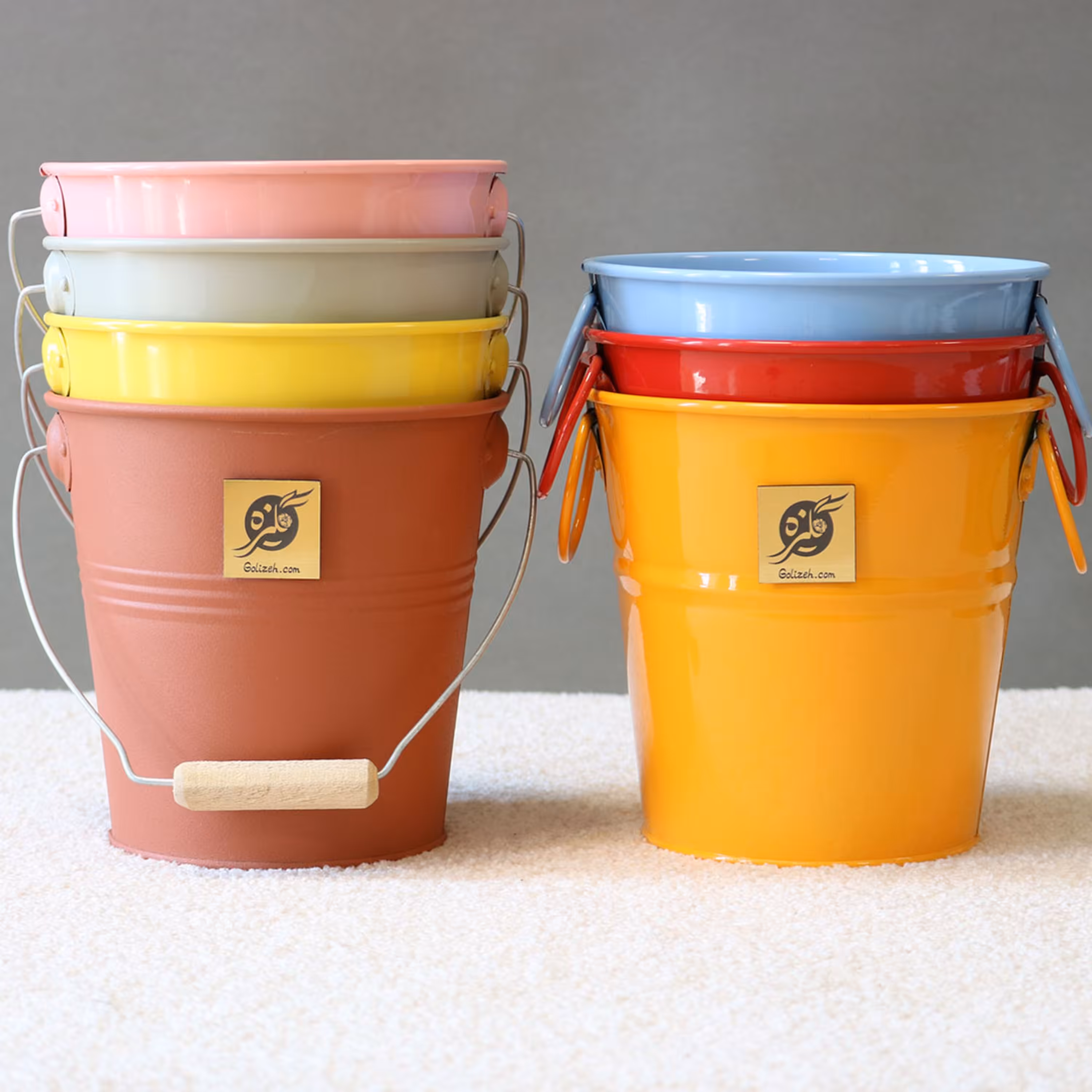 گلدان فلزی کلاسیک و تورینگ سایز 15