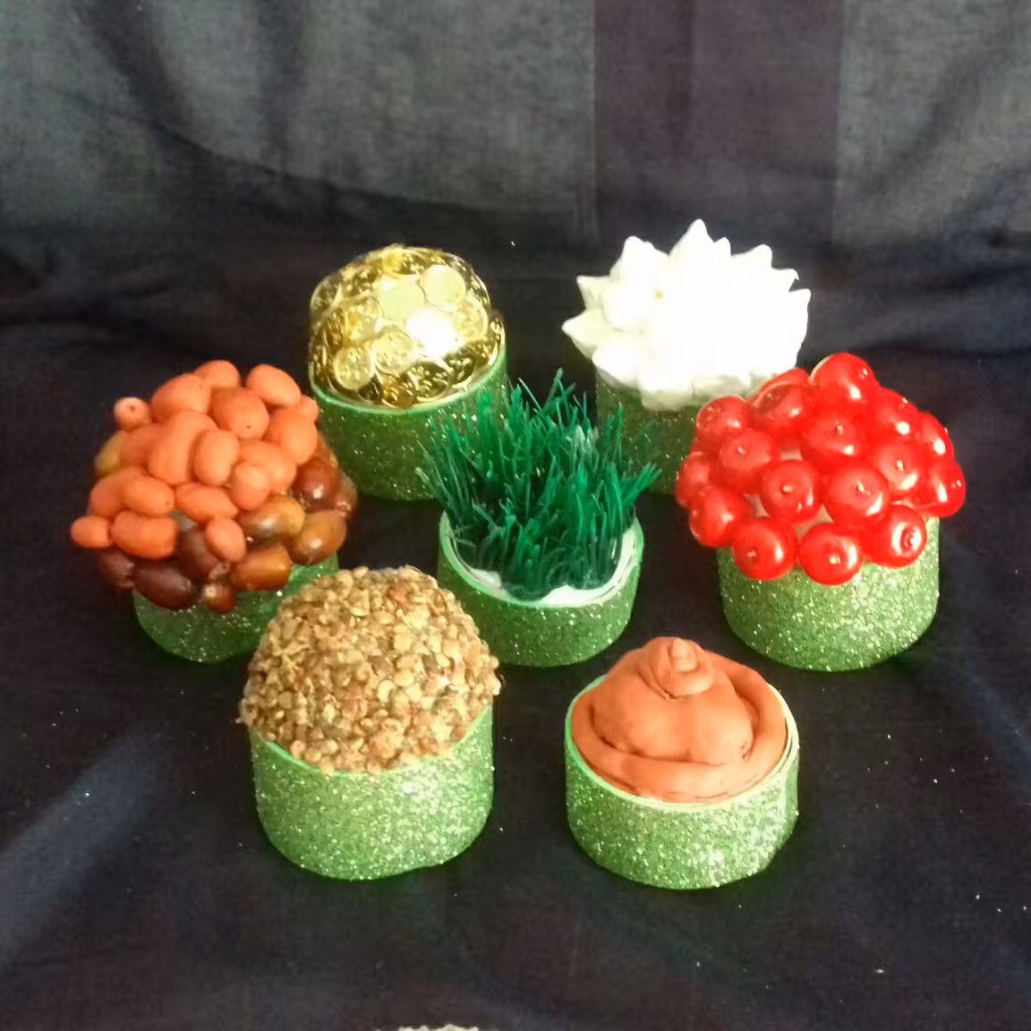 هفت سین ظرف اکلیلی  بدون آیینه