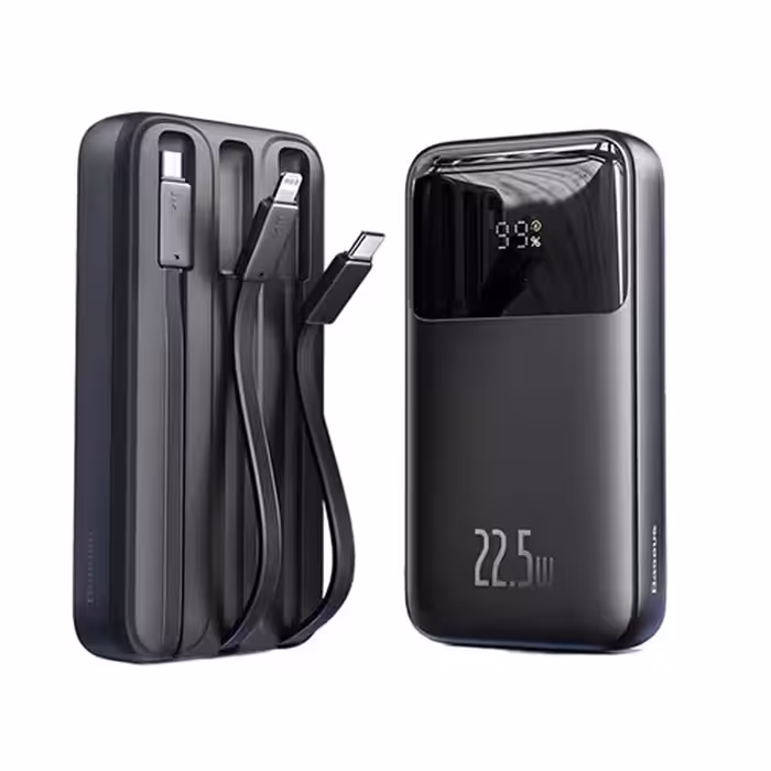 پاوربانک 22.5 وات 10000 با کابل همراه بیسوس Baseus Comet Power Bank PPMD2-10