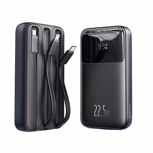 پاوربانک 22.5 وات 10000 با کابل همراه بیسوس Baseus Comet Power Bank PPMD2-10