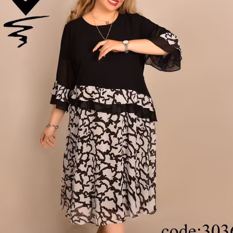 پیراهن سایزبزرگ مجلسی