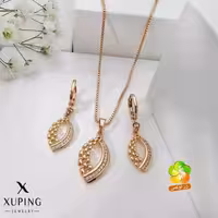 نیم ست مارک ژوپینگ مدل برگ نگین دار