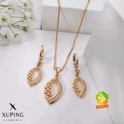 نیم ست مارک ژوپینگ مدل برگ نگین دار