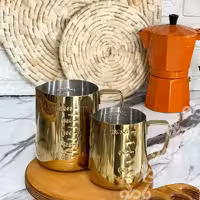 شیر جوش پیچر استیل طلایی در 2سایز