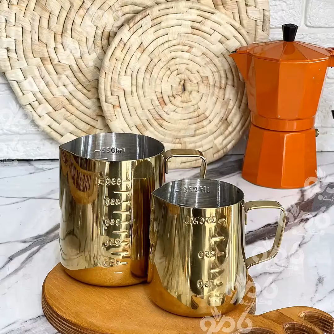 شیر جوش پیچر استیل طلایی در 2سایز