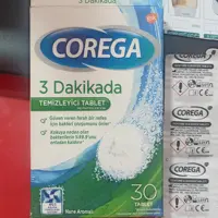 قرص تمیز کننده دندان مصنوعی کورگا، 6 عددی
