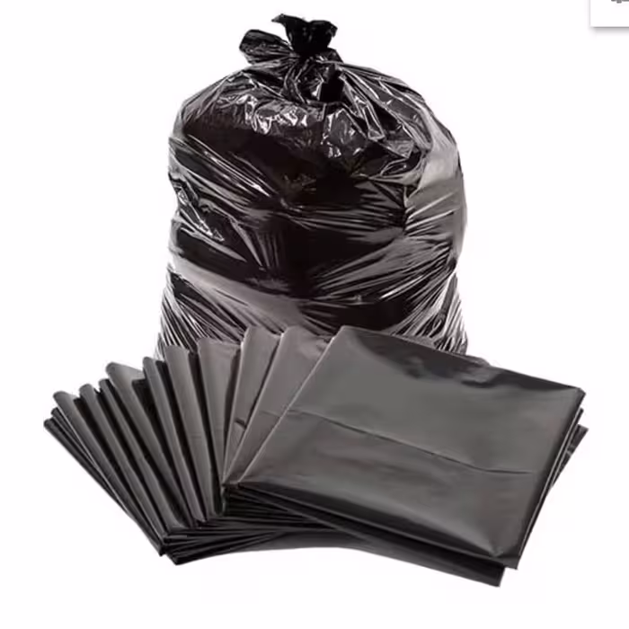 کیسه زباله مشکی درجه سه  25 کیلویی سایز  100در 120