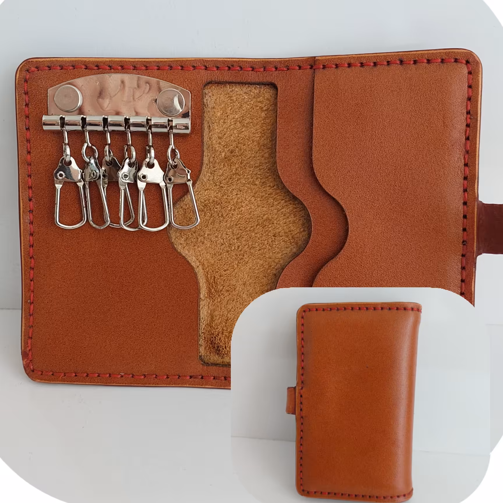 کیف کارت وجا کلیدی  چرم طبیعی