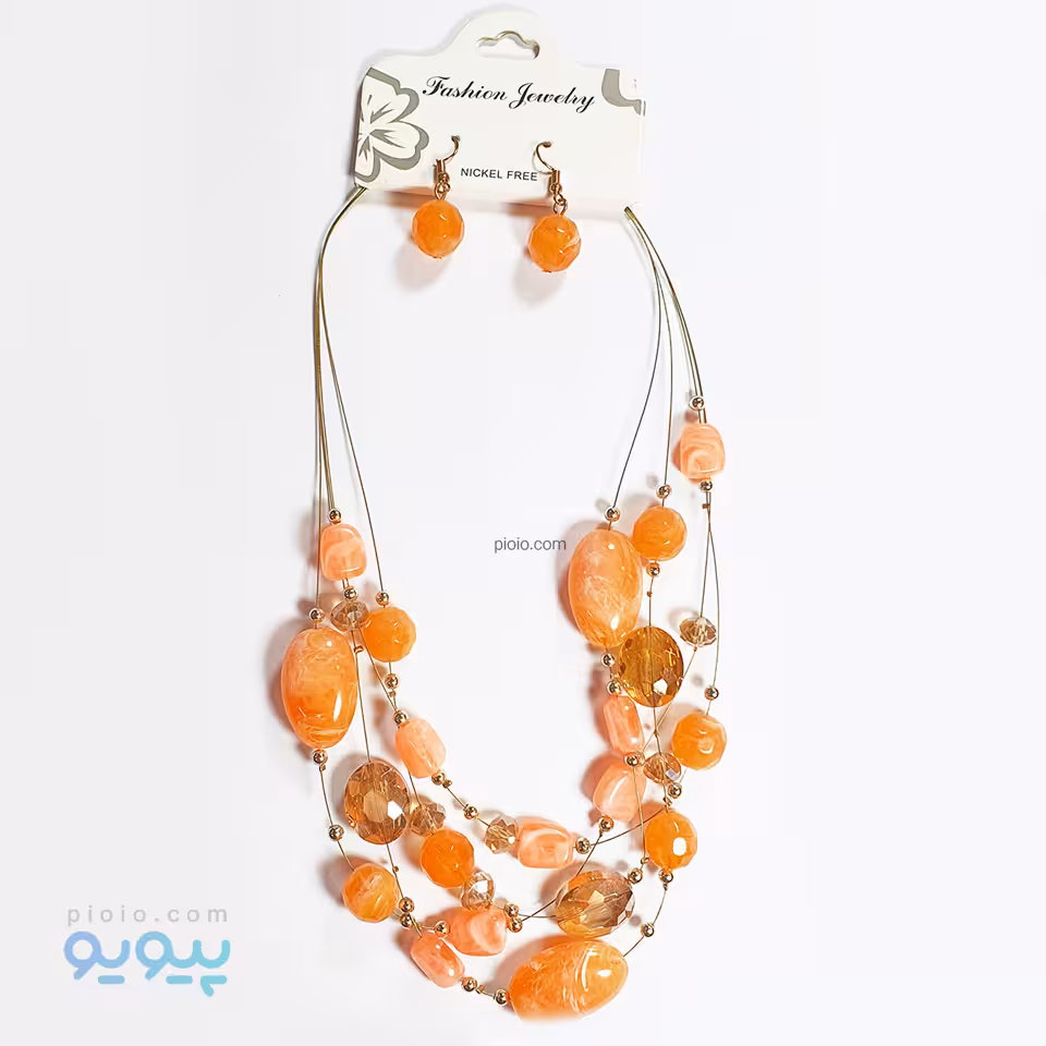 نیم ست گوشواره و گردنبند