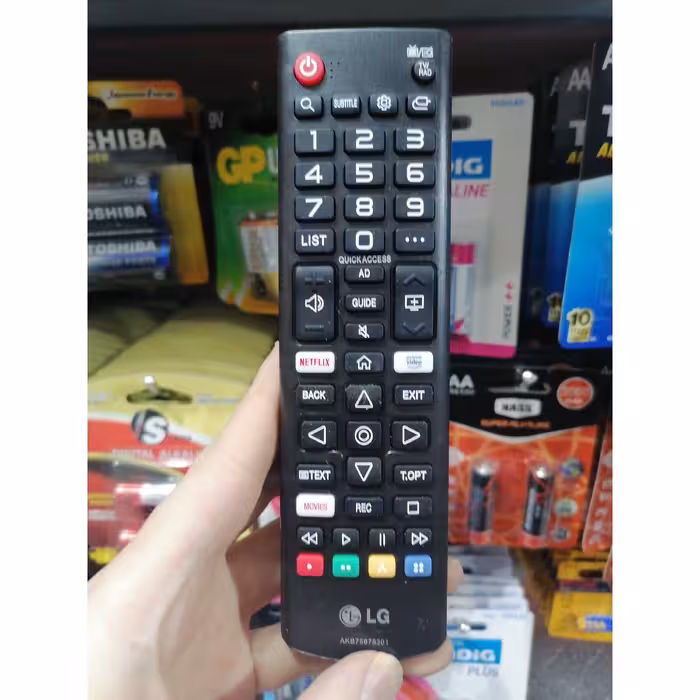 کنترل اصلی و  روکارتونی ال ای دی الجی کوتاه LG