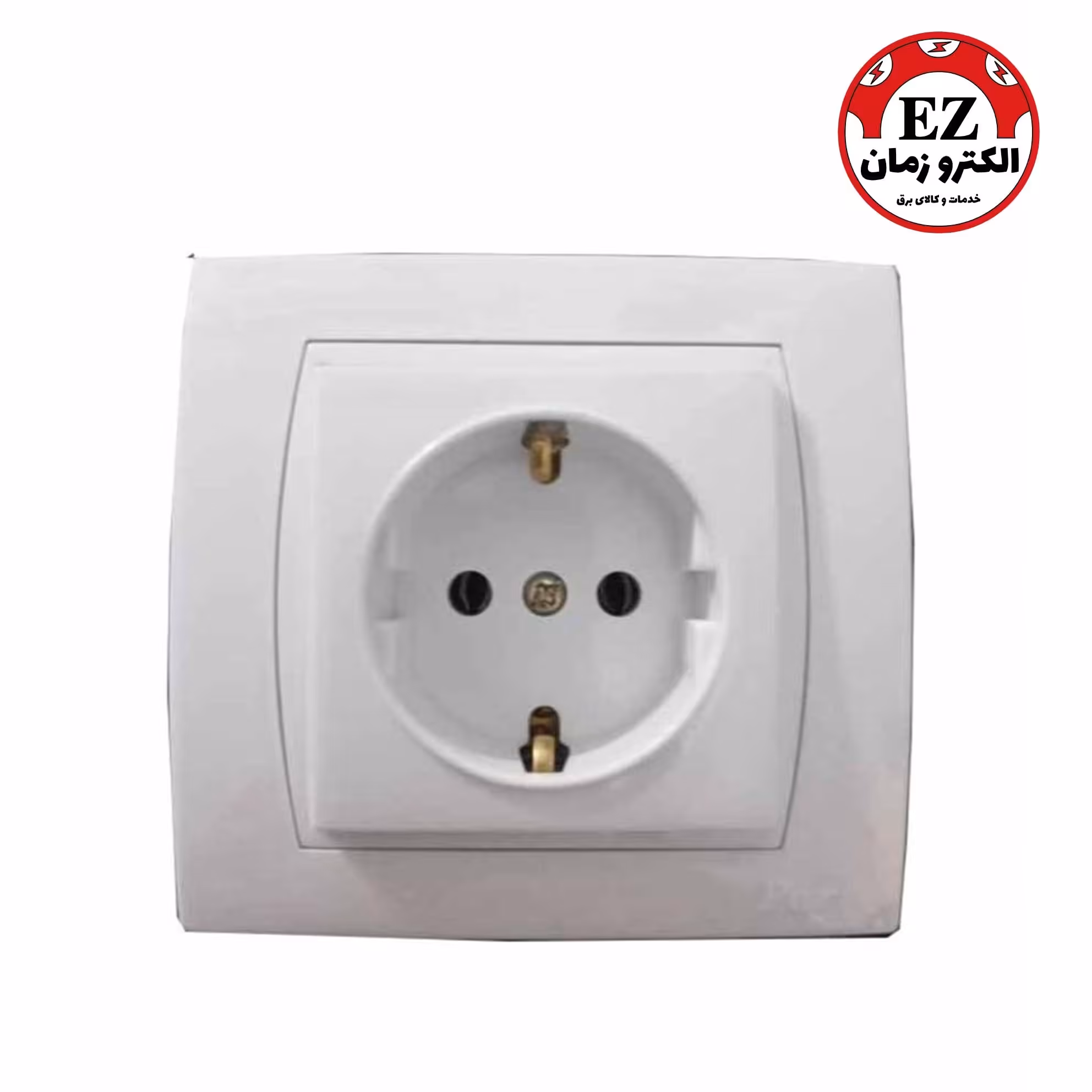 پریز ارت دار با مغزی سرامیکی پارت الکتریک مدل آذین
