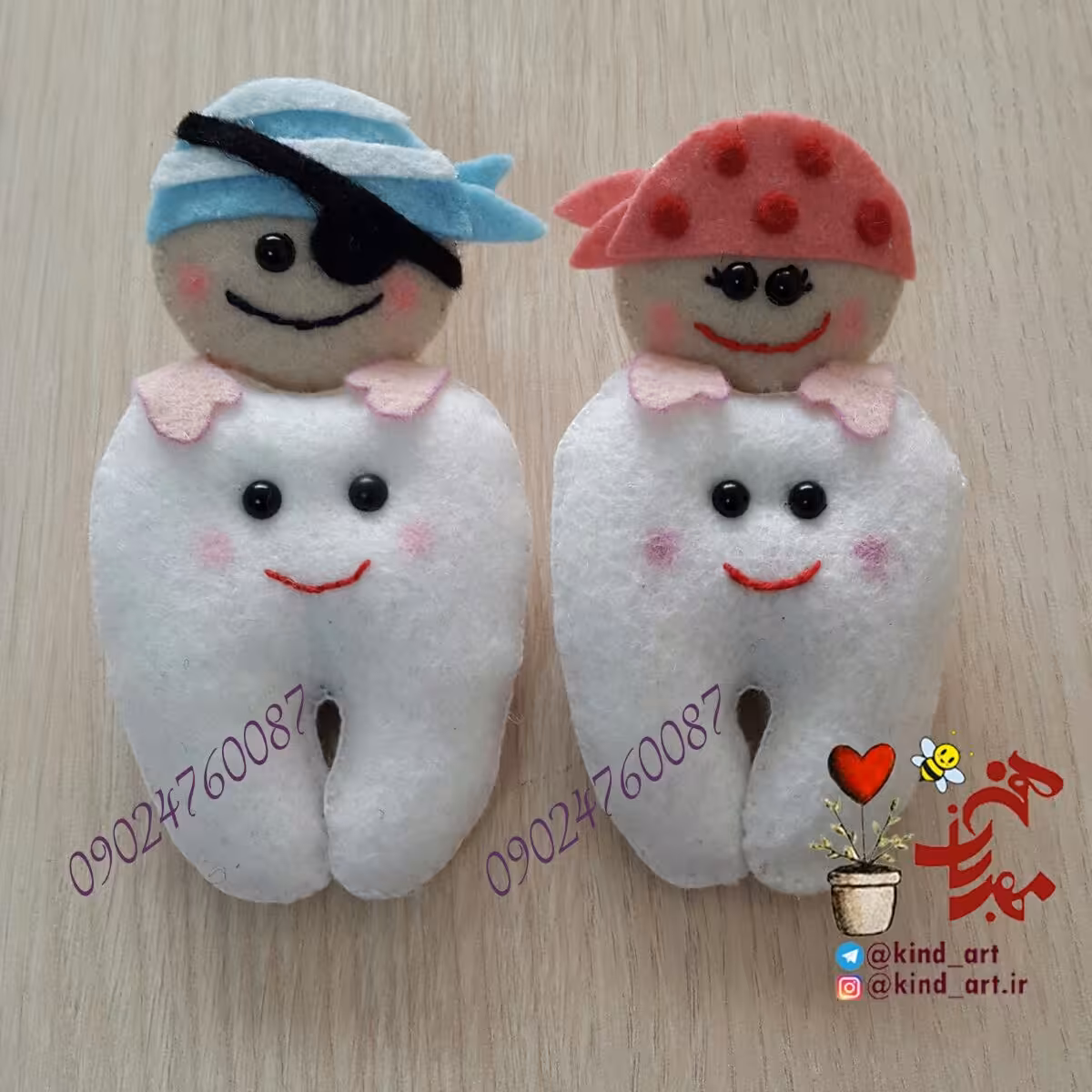 گیفت نمدی جشن دندونی دزدان دریایی (گیفت دندانی)