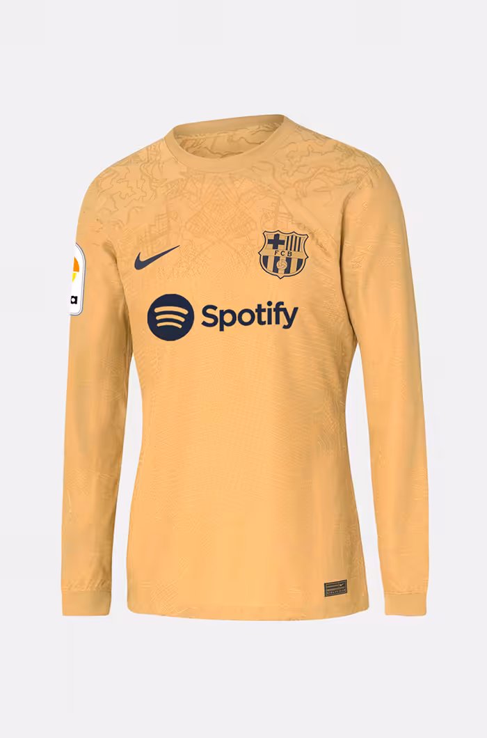 کیت دوم بارسلونا آستین بلند 2022-2023 ورژن پلیر (بازیکن)