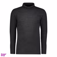 پلیور یقه اسکی مردانه تریکو پاییزان مدل PE800 رنگ زغالی